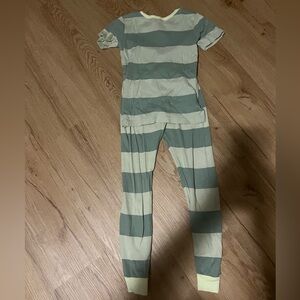 Green striped boys 7/7A pajamas